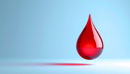 Blood Drop Donation Symbol Minimal Healthcare Concept