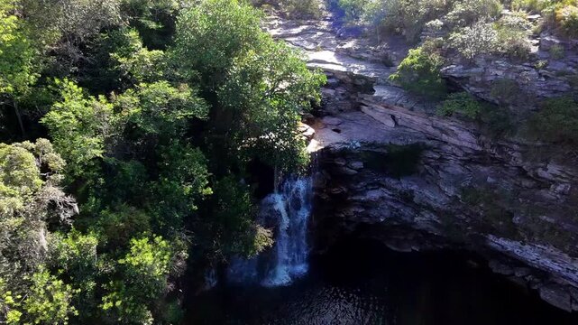 Po&ccedil;o do Diabo de cima - chapada diamantina