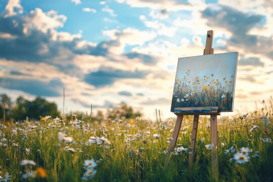 A meadow dotted with wildflowers hosts silent painting intervals, letting each person tune into the rustle of grass and birdsong for artistic inspiration. 