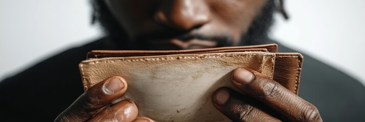 This is a close-up photo of a man's face where he is holding several golden bars in front of his eyes which are closed. The focus on the image is centered around the facial expression