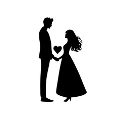Silhouette of couple