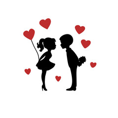 Silhouette of couple