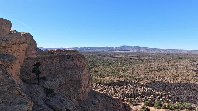 This is a national natural monument in the western part of New Mexico, known for its extensive lava fields.