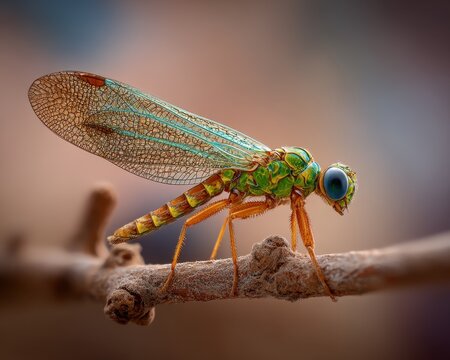 Lizard Interacting with a Dirt Dauber: A Macro Exploration of Nature's Intriguing Insect Life
