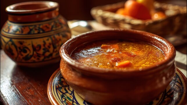 Delicious Homemade Vegetable Soup with Canarian Gofio from Masca Village - A Culinary Delight from Tenerife