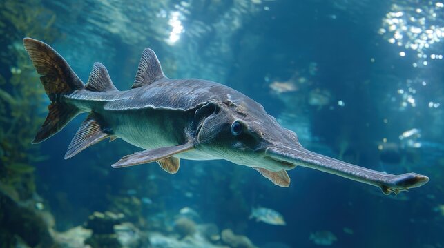 Paddlefish of Lake Ontario: A Nature Spotlight on Polyodon Spathula in Toronto's Aquatic Ecosystem