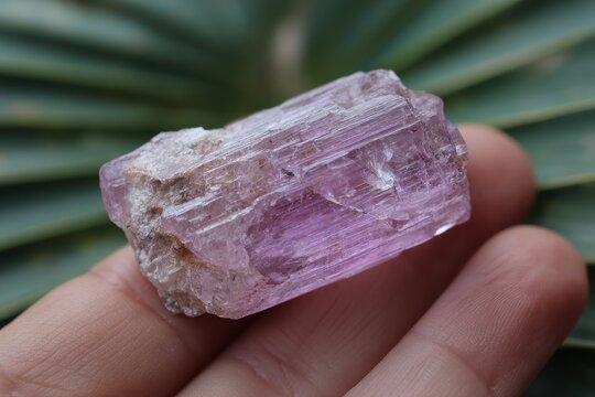 Rough Kunzite Gemstone Crystal: A Rare Natural Mineral for Collectors and Enthusiasts