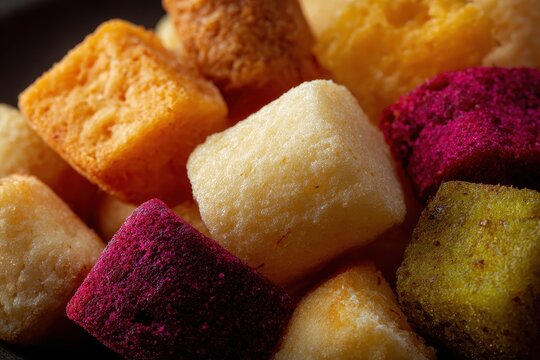 Bamba Delight: A Close-Up View of Colourful and Delicious Snack for Breakfast or Dessert