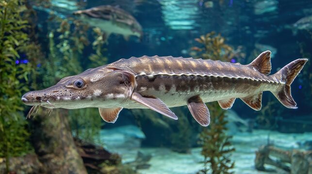 Atlantic Sturgeon Exhibited at the National Aquarium in Baltimore, Maryland &acirc;&euro;&ldquo; A Must-See for Tourists and Travelers in the USA