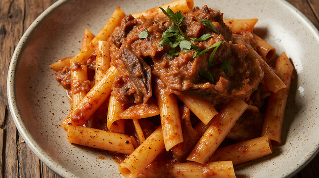 Bigoli Con L Anatra Traditional Duck Ragu Pasta