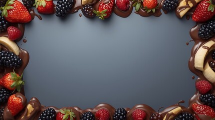 Premium food advertising background with a clean empty center space reserved for text