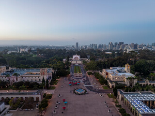 Aerial view of Balboa Park 