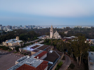 Aerial view of Balboa Park 