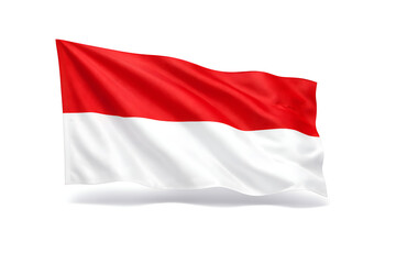 waving flag of indonesia