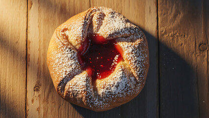 Danish Pastry with Jam Center