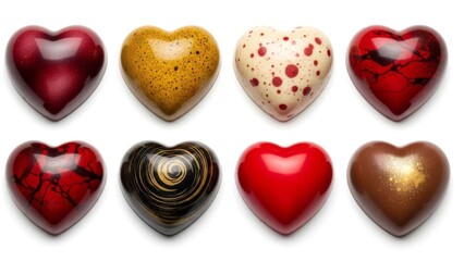 Obraz premium Heart-Shaped Chocolates for Valentine's Day