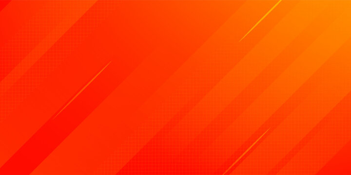 Minimal abstract orange gradient fluid background design with Halftone dots colorful. Future geometric patterns with line effect. Bright colors graphic creative concept.
