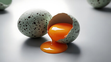 Egg Yolk Splash Scene