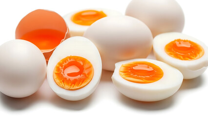 Egg Half Orange Yolk Visible