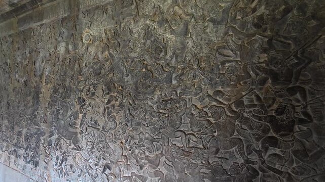 Landscapes and architecture of Angkor Wat Park near Siem Reap Cambodia