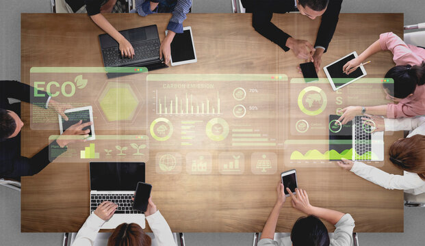 ESG and environmental data dashboard with charts, graphs, and sustainability statistics for eco-friendly strategy Parse - Powered by Adobe