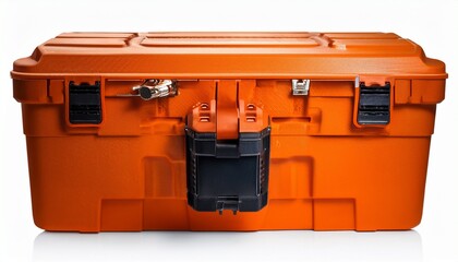 open orange toolbox storage