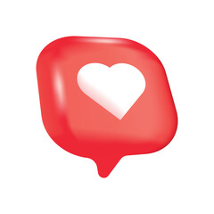 Valentine 3d render icon