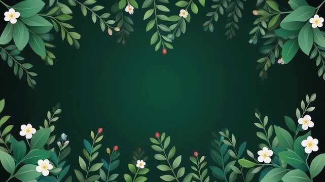 green leaves background