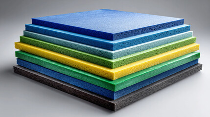 Eco-friendly foam replacement sheets designed using advanced low-impact materials providing resilient cushioning performance for packaging, construction, and clean-tech industrial applications with mi