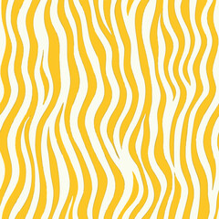 Seamless zebra-inspired abstract pattern with wavy organic stripes in green, orange, and yellow color palettes. Modern animal print for fashion, textiles, wallpaper, and digital backgrounds.