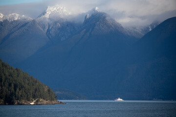 Mountain view from the sea