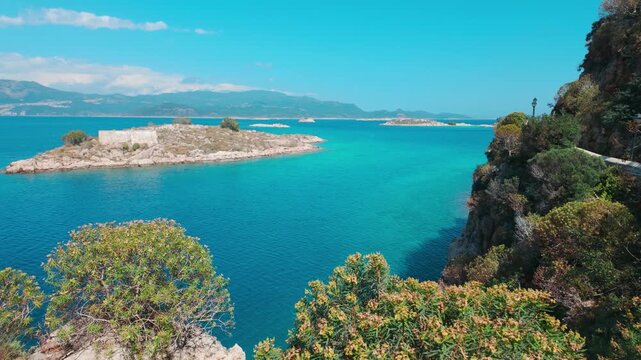 Scenic view of Kastellorizo (Megisti Island) in Greece