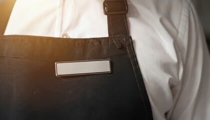 Barista Uniform Detail, Professional Service and Hospitality Concept, Generative AI