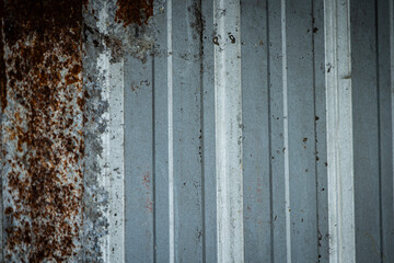 Old corrugated galvanized iron texture background