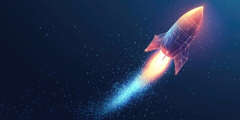 Fototapeta premium rocket in space