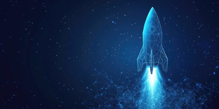 rocket in space