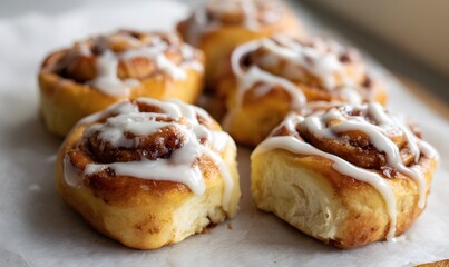 drizle on cinnamon rolls 