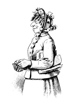 Job Presley Dowager old lady holding her purse