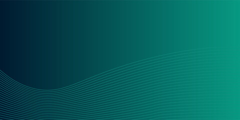 Abstract digital technology green and dark gradient. White line with cyber concept. Simple design. Vector illustration