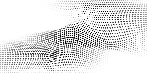 Black halftone circle on white abstract background. Comic dots pop art modern design. Mesh with dot presentation. Vector illustration dots. eps10 edition