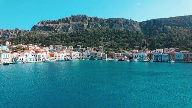 Scenic view of Kastellorizo (Megisti Island) in Greece