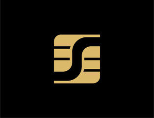 Abstract illustration of a credit card chip