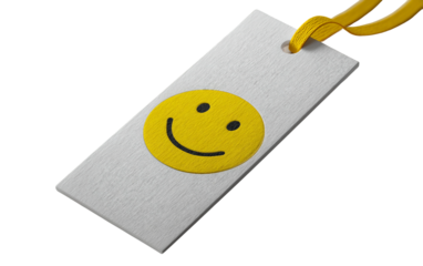 Detailed bookmark emoji illustration featuring smooth surface and functional notch emphasizing stationery and page marking isolated on transparent background PNG