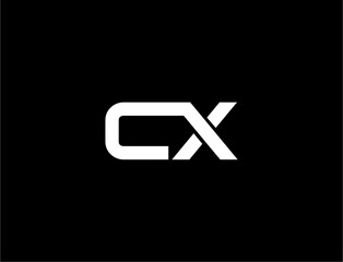 Cx lettermark on black background