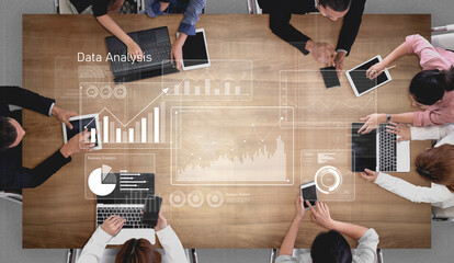 Business data analysis dashboard showing charts, statistics, and performance metrics for decision-making, revenue tracking, and strategic planning in organizations Vouch