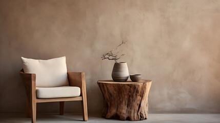 vintage chair in the room