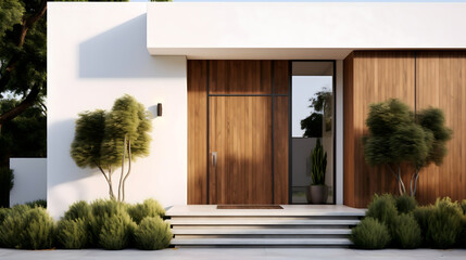 entrance to the house