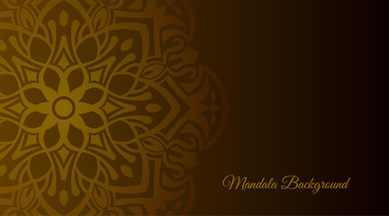 Mandala Art Background Template for Visual Branding