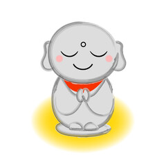 かわいいお地蔵さんのイラスト
