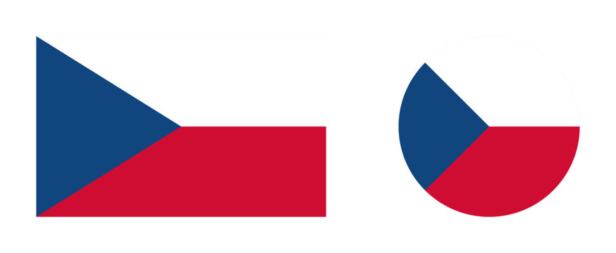 Vector ilkustration of Czech republic flag
